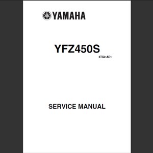 2003 Yamaha YZF450S ATV Repair Workshop Service Manual PDF