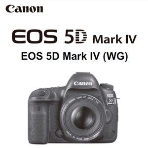 Canon EOS 5D Mark IV user owners manual PDF digital download