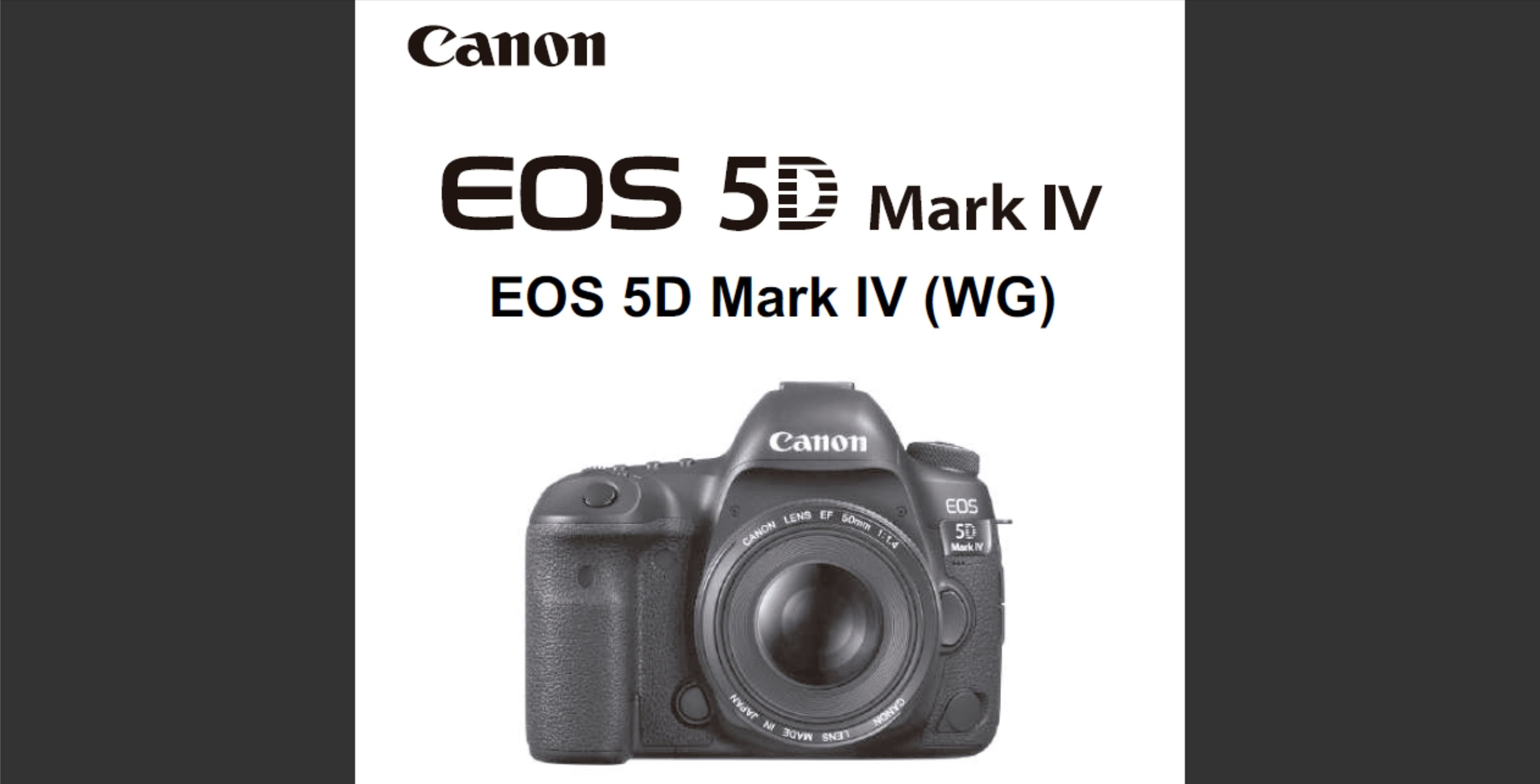 Canon EOS 5D Mark IV User Owners Manual PDF Digital Download Etsy