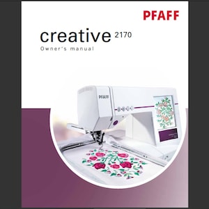 Pfaff Creative 2170 owners manual PDF digital download