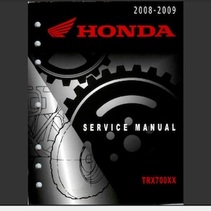 2008 2009 Honda TRX700XX Workshop Service Manual PDF digital download