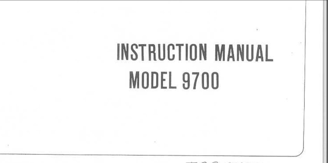 Riccar 9700 Owners Manual PDF Digital Download Etsy