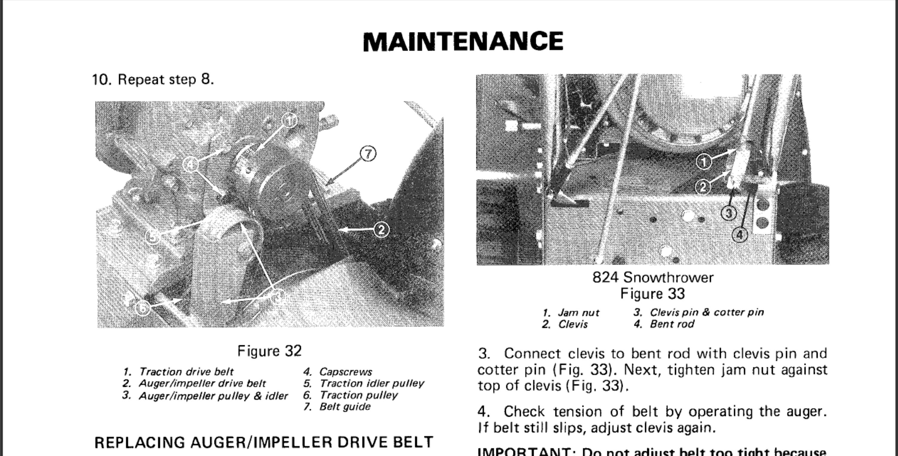 Toro 624 and Toro 824 Snowblower Snow Thrower Owners Manual PDF Digital