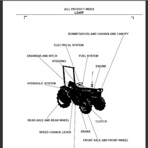 Liste des pièces de rechange du tracteur Kubota L245F à téléchargement numérique