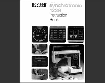 Pfaff Synchrotronic 1229 manuel du propriétaire PDF téléchargement numérique