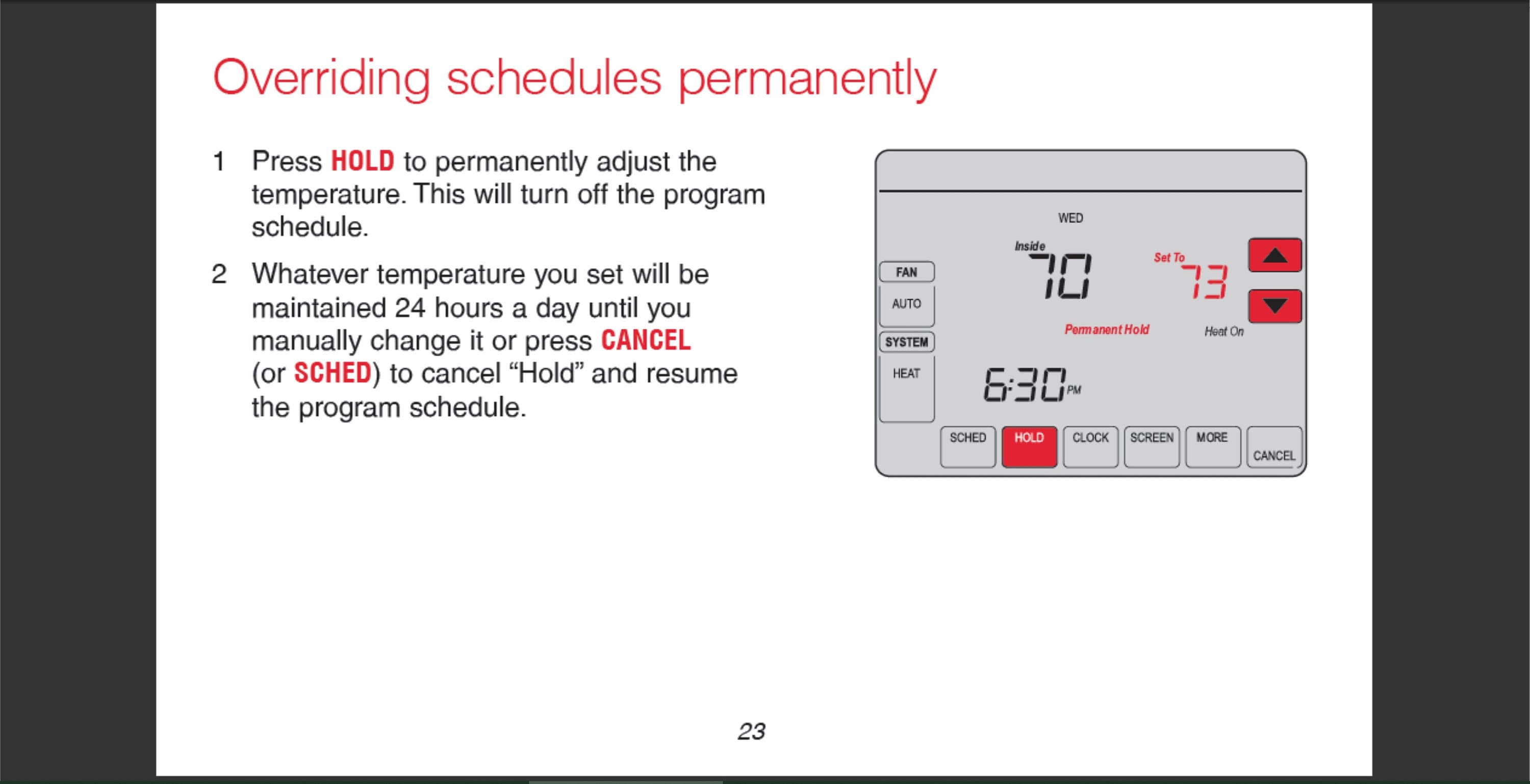 Honeywell Vision PRO TH8320 Wifi Touchscreen Programmable Thermostat
