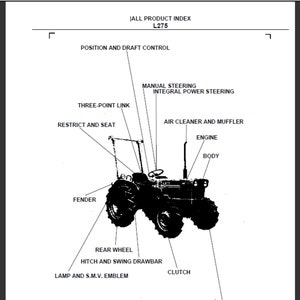Liste des pièces de rechange du tracteur Kubota L275 à téléchargement numérique