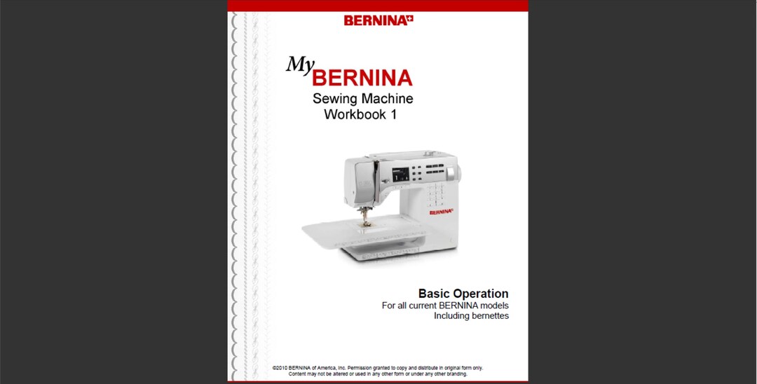 Bernina 46 Owners Manual PDF Digital Download Etsy