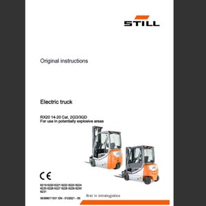 Still  6219, 6220, 6221, 6222, 6223, 6224, 6225, 6226, 6227, 6228, 6229, 6230, 6231 electric truck user manual PDF digital download