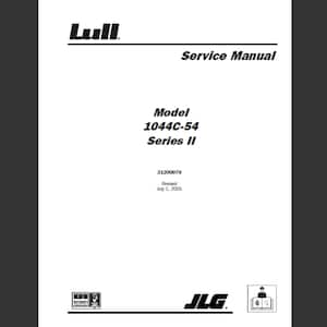 JLG 1044C-54 Series II telescopic forklift Workshop Service and Maintenance Manual PDF digital download