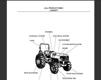 Kubota L4400DT Traktor Ersatzteilliste pdf digitaler Download