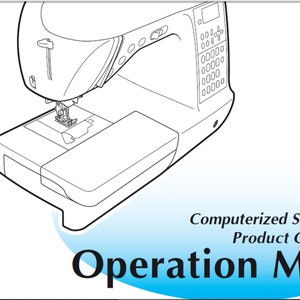 Brother 885-U24 owners manual PDF digital download