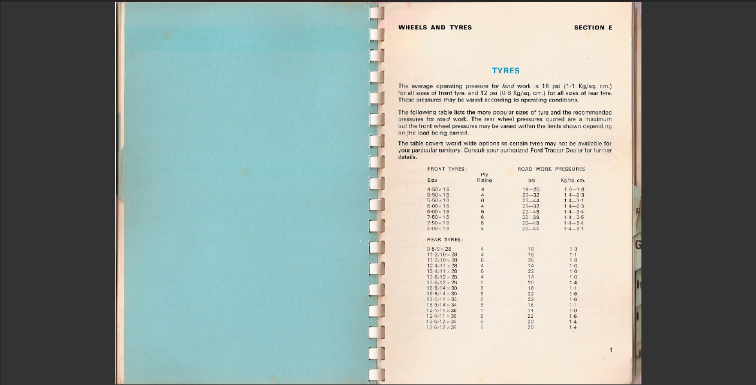 Manuale D'Uso E Officina Per Trattori Ford 2000, 3000, 4000, 5000 - Ristampa Completa P180