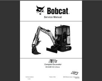 Bobcat E17Z Bagger Werkstatt-Servicehandbuch PDF digitaler Download 1