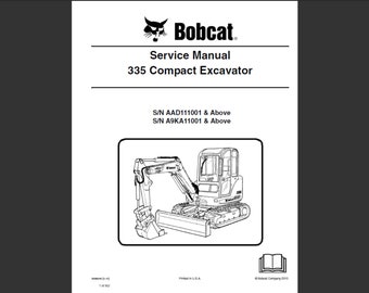 Bobcat 335 Bagger Werkstatt Service Handbuch PDF digitaler Download 1