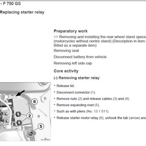 BMW F 750 GS K80 Manuale di servizio officina PDF download digitale immagine 7