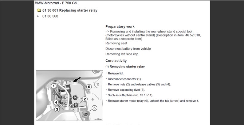 BMW F 750 GS K80 Workshop Service Manual PDF digital download image 7