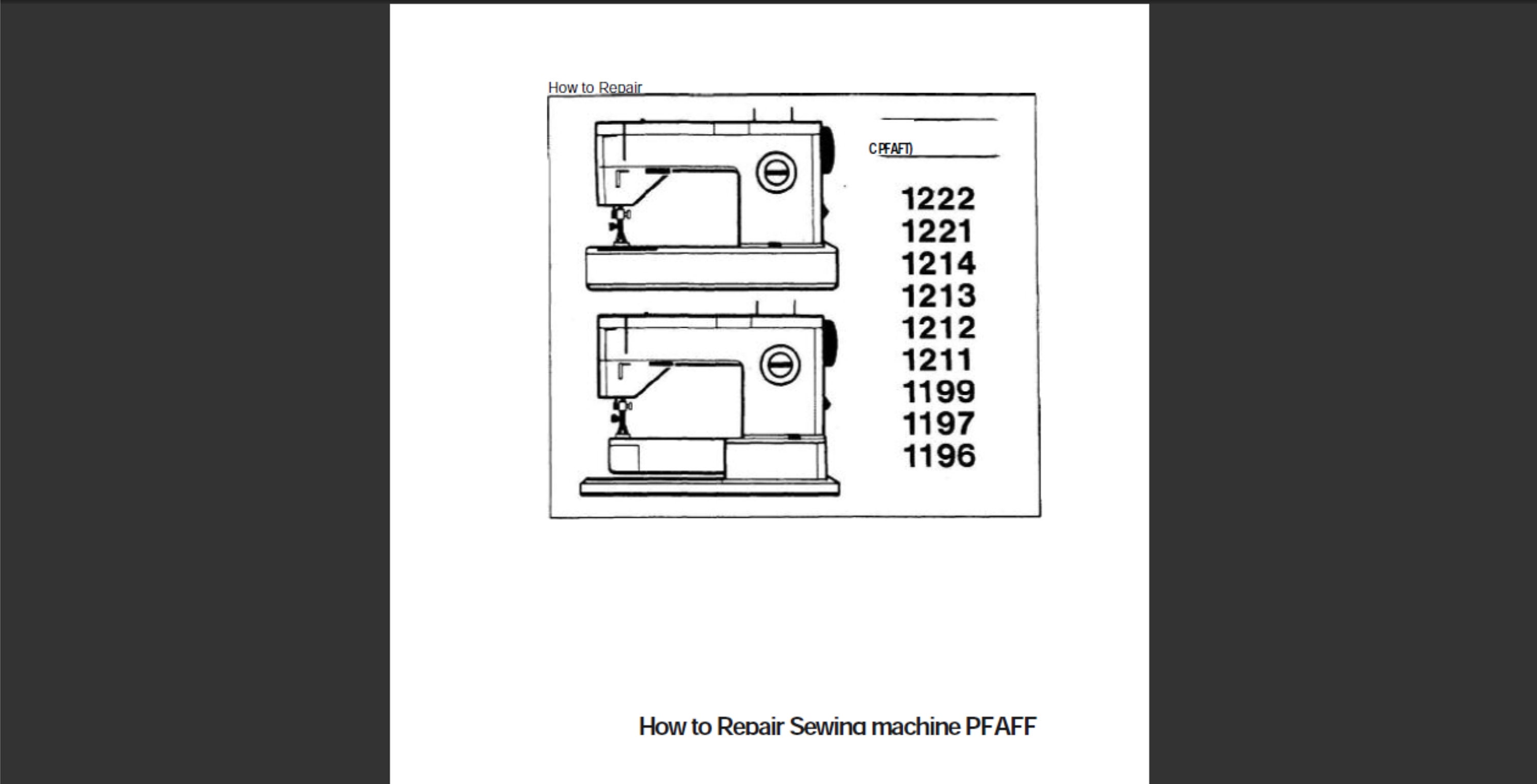 Pfaff Sewing Machine Metal Bobbins Fits Models 1209, 1211, 1212, 1213,  1214, 1216, 1222 