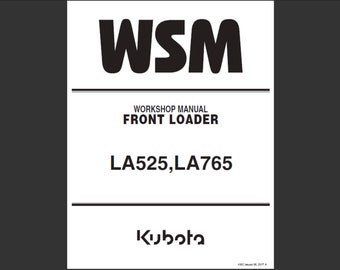 Kubota WSM ワークショップマニュアル ER320, ER323 Kubota WSM ワーク
