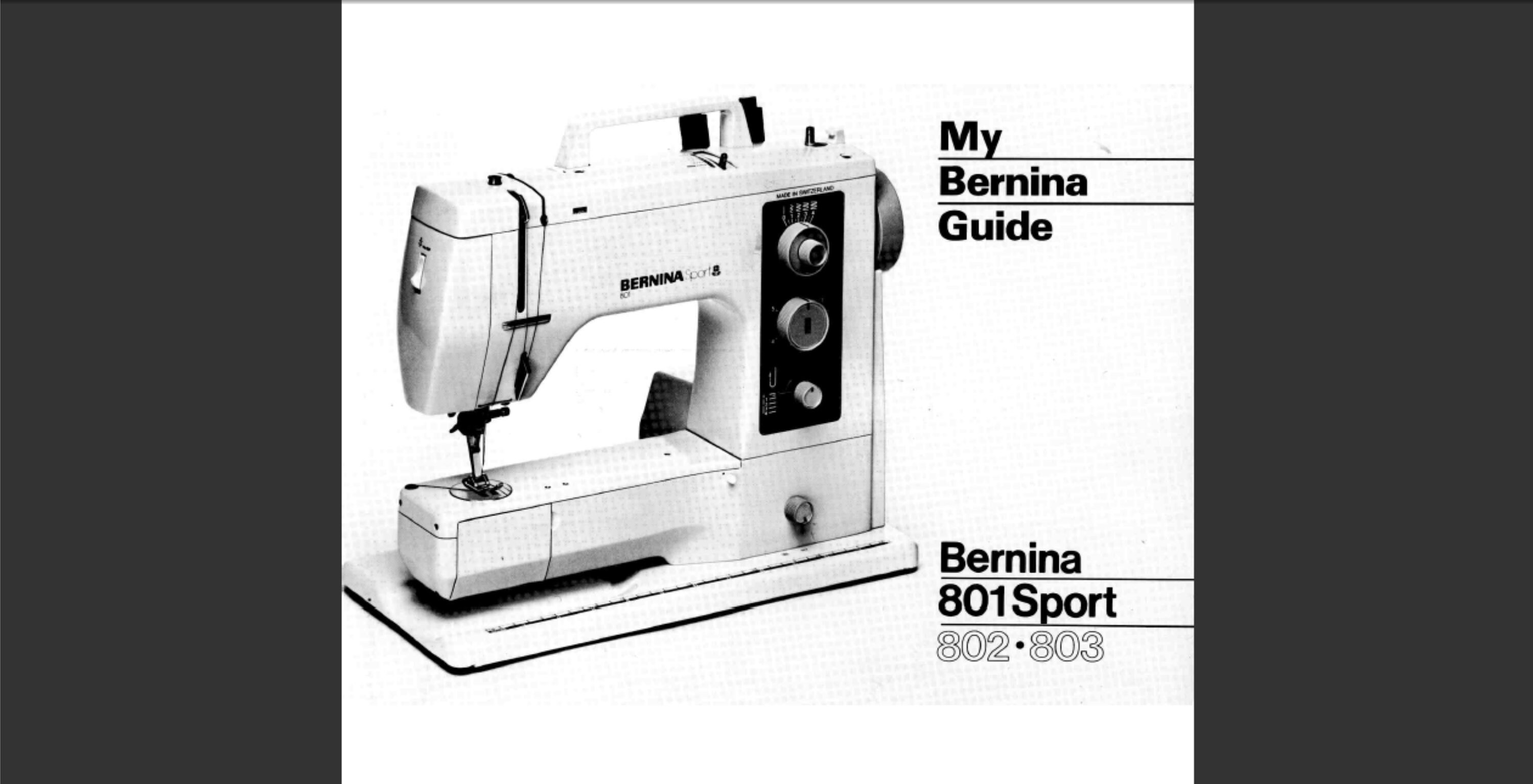 Bernina 801 for sale 81 ads for used Bernina 801