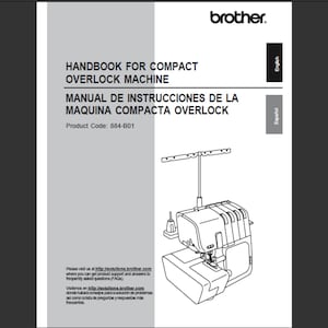 Manuel du propriétaire Brother 884-B01 Téléchargement numérique PDF
