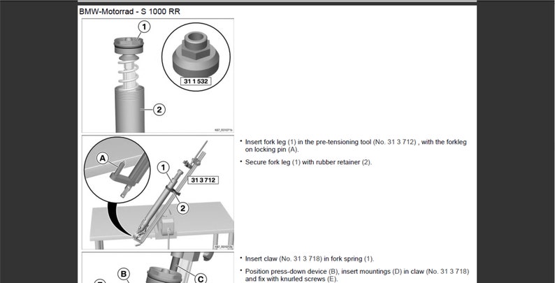 BMW S 1000 RR K67 Workshop Service Manual PDF digital download image 9