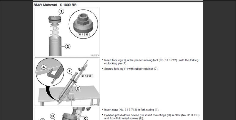 BMW S 1000 RR K67 Werkstatt Service Handbuch PDF digitaler Download Bild 9