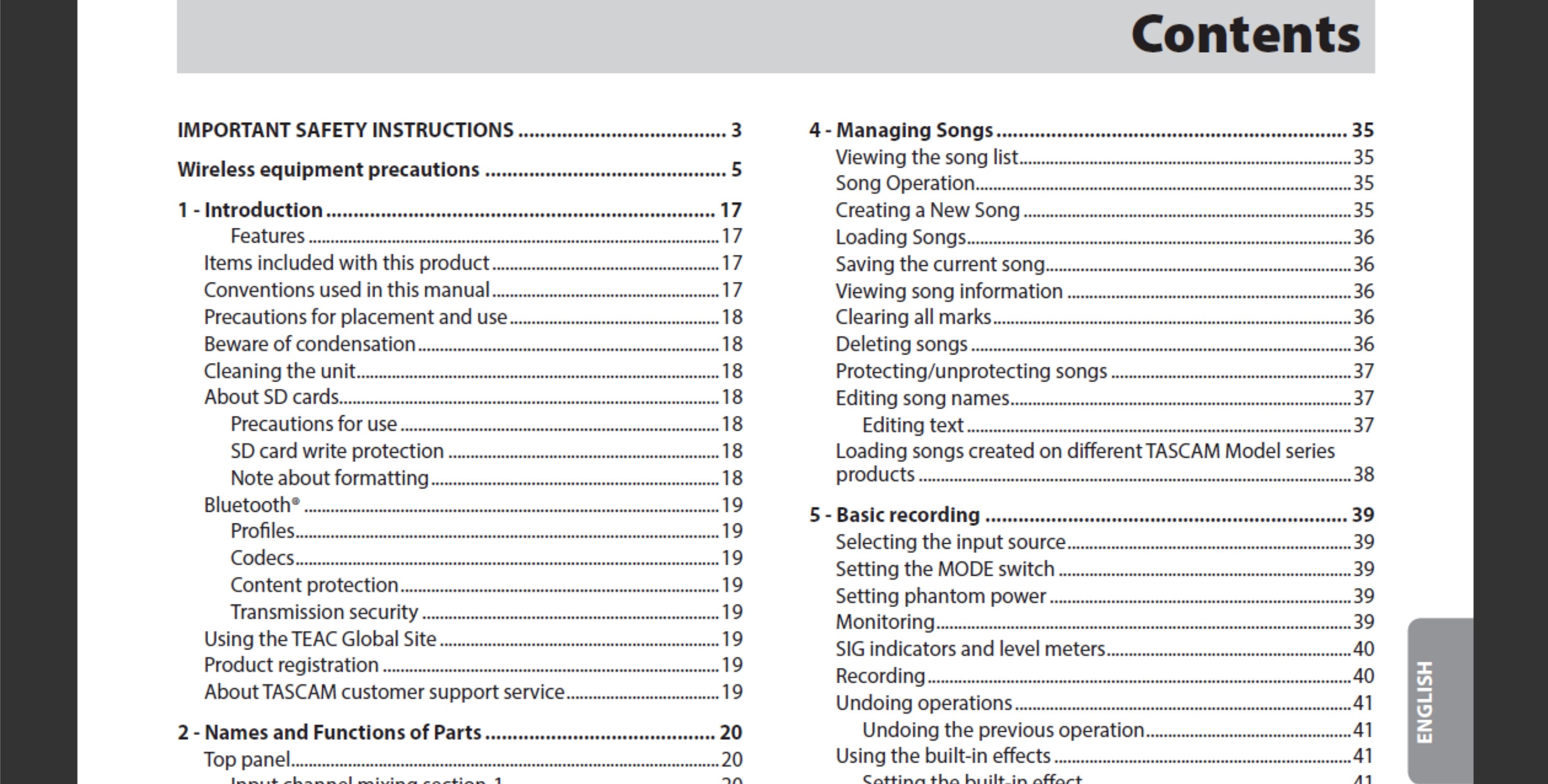 Tascam Model 12 Manual Multitrack Recording Console Owners Manual PDF