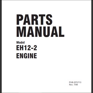 Eh12 Engine Robin America EH12-2 Engine Spare Parts Manual PDF - Etsy