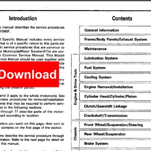 1993 Honda CBR1000F Workshop Service Manual PDF digital download