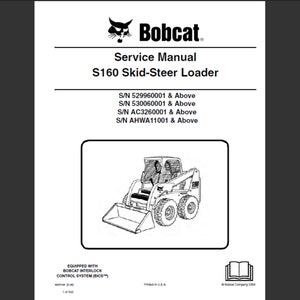 Manual de servicio de taller del minicargador Bobcat S160 Descarga digital en PDF