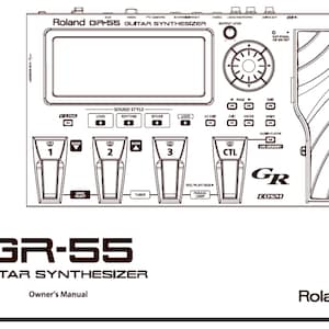 Roland GR 55 manual Guitar  Synthesizer owners manual PDF digital download