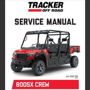 2020 Tracker off Road 800sx Crew Reparatur Werkstatt Bedienungsanleitung Pdf Digital Download