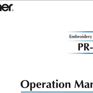 Brother 884-T05 owners manual PDF digital download