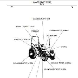 Kubota B20 tractor spare parts list pdf digital download