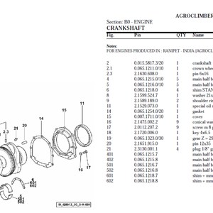Deutz Fahr Agroclimber 410 SIX TIER 3 Spare Parts Manual Catalog pdf digital download