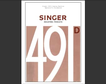 Singer 491D Bedienungsanleitung PDF digitaler Download