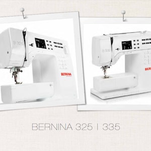 Bernina 325 et Bernina 335 manuel du propriétaire PDF téléchargement numérique