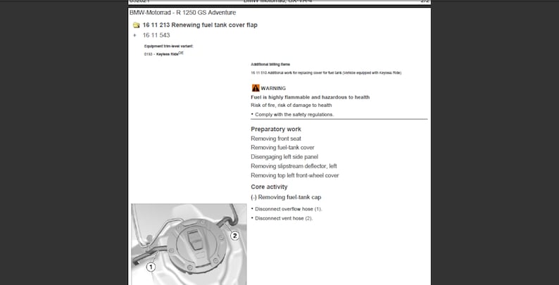 BMW R 1250 GS ADVENTURE K51 11 Workshop Service Manual image 7