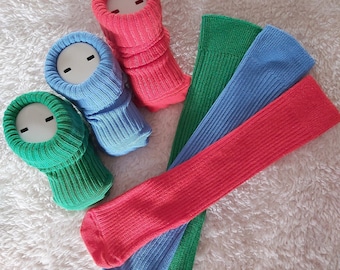 3 Pairs of Baby/Toddler knee High Cotton Socks , Color Unisex Baby Socks , Baby Newborn Babyshower Gift.