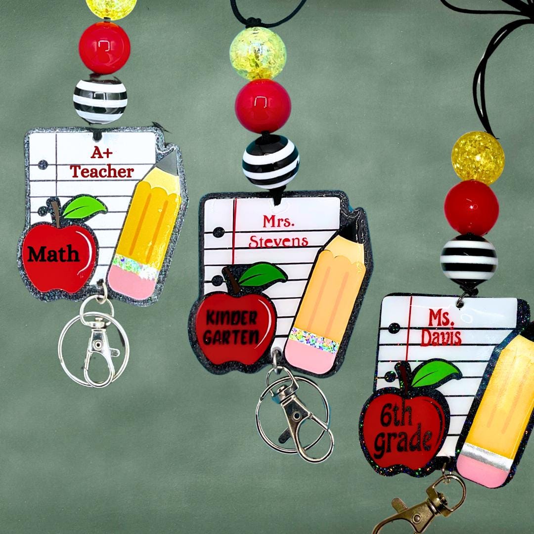 Personalized Teacher Lanyard, Custom Teacher Appreciation Gift From ...