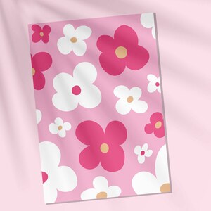 Printable Poster 02 Flower | Power to the Flowers | Preppy Pink Design | Digital download |