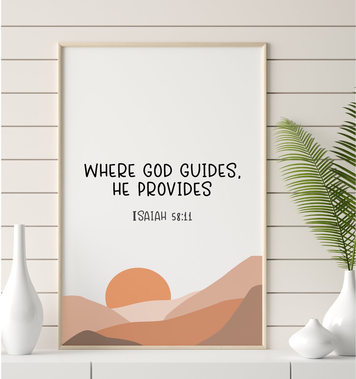 Where God Guides He Provides Isaiah 58 11 Christian Gift Christian Wall Where god guides he provides isaiah 58 11 christian gift christian wall