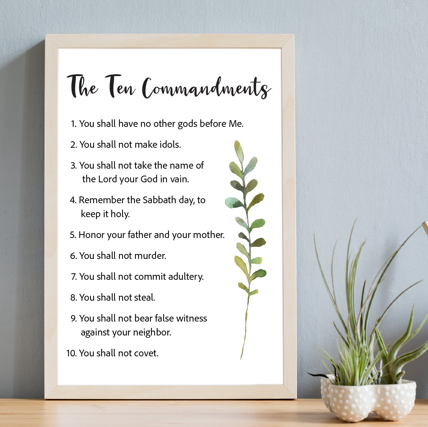 The 10 Commandments Etsy Singapore