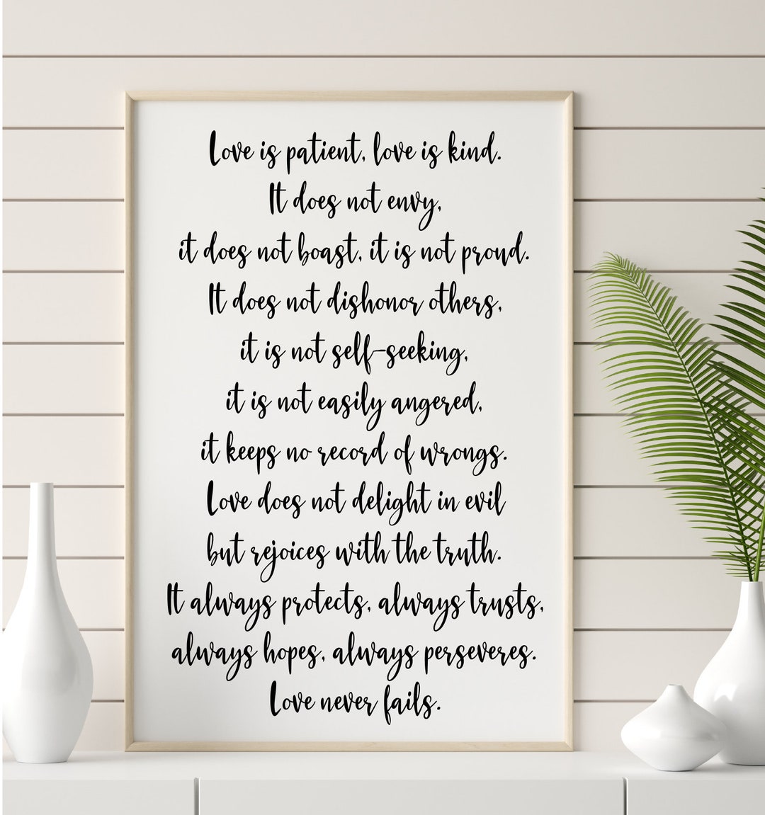 Love is Patient Love is Kind Love Never Fails | 1 Corinthians 13:4-8 ...
