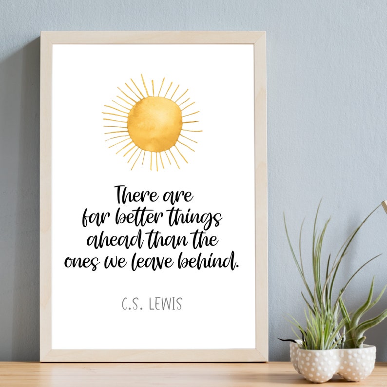 There Are Far Better Things Ahead C.S. Lewis Printable - Etsy