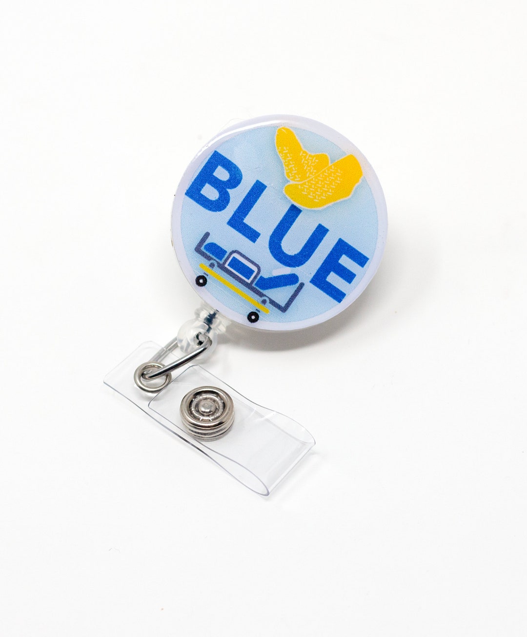 Sock, Blue, Bed Badge Reel Etsy