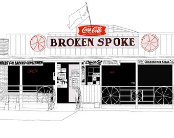 Broken Spoke | Digital Drawing