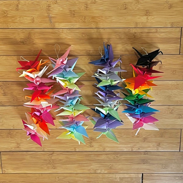Origami Crane Garland Etsy