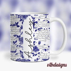 Bibel-Vers-Christlicher Becher-Sublimationsentwurf PNG, religiöse Becherverpackung PNG, 11-Unzen-Becherverpackung, 15-Unzen-Becherverpackung, christliche Becherverpackung Sublimation